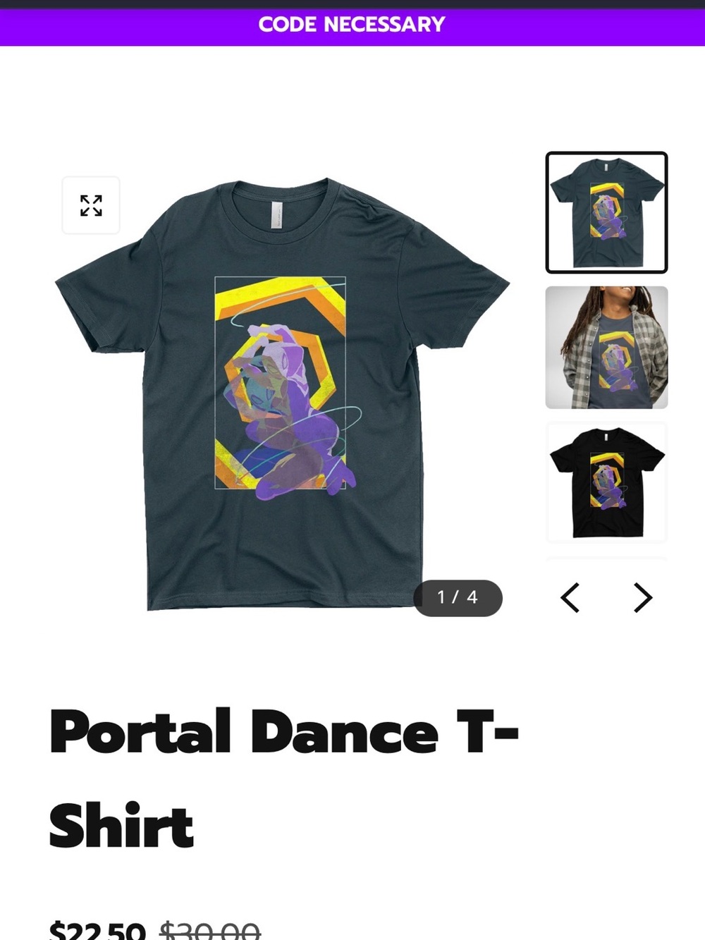 Next Level Apparel Portal Dance T-Shirt